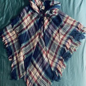 Francesca’s Plaid Poncho